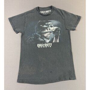 Rare Vintage Y2K Call Of Duty Ghostos XBox Playstation Video Game Promo Faded T